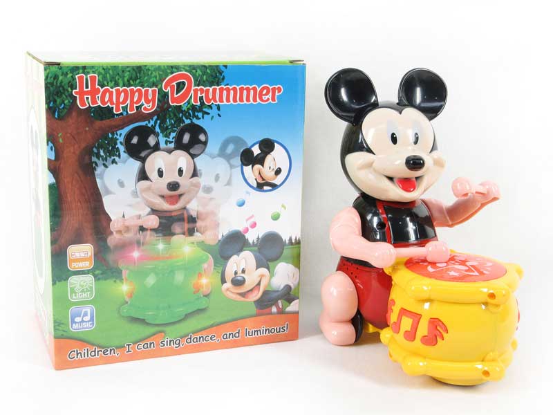 B/O universal Play The Drum Mickey Mouse W/L_M toys