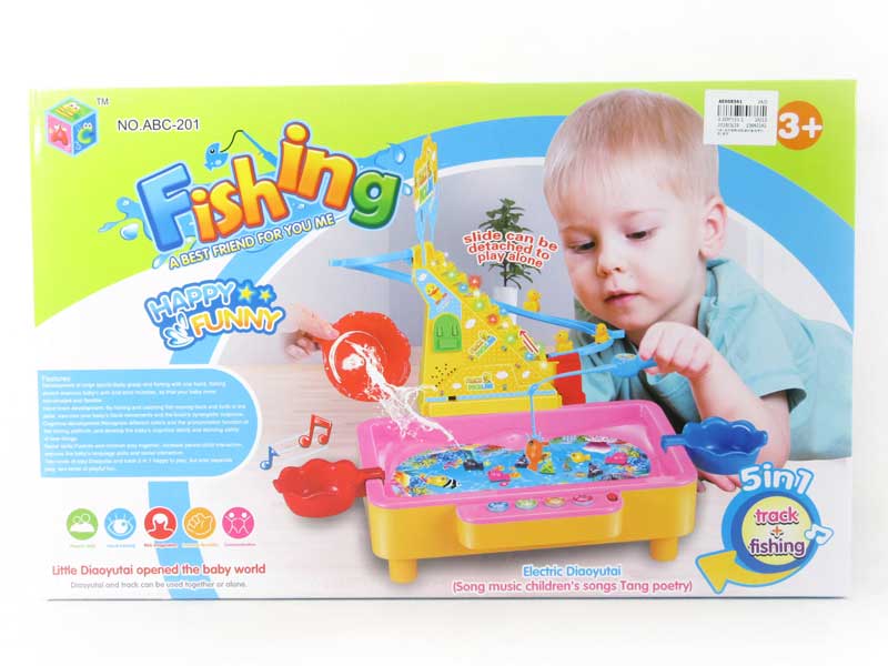 5in1 B/O Fishing Game W/L_M toys