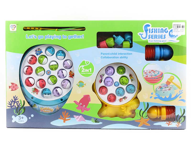B/O Fishing Game & Hamster Fight toys
