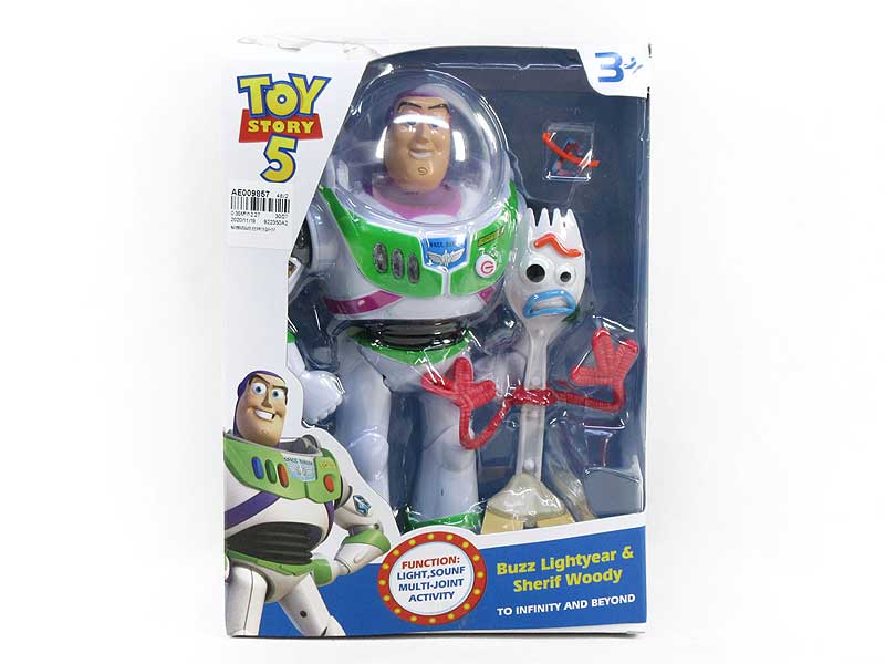 B/O Walking Toy Story Spacemen W/L_M & Fork toys