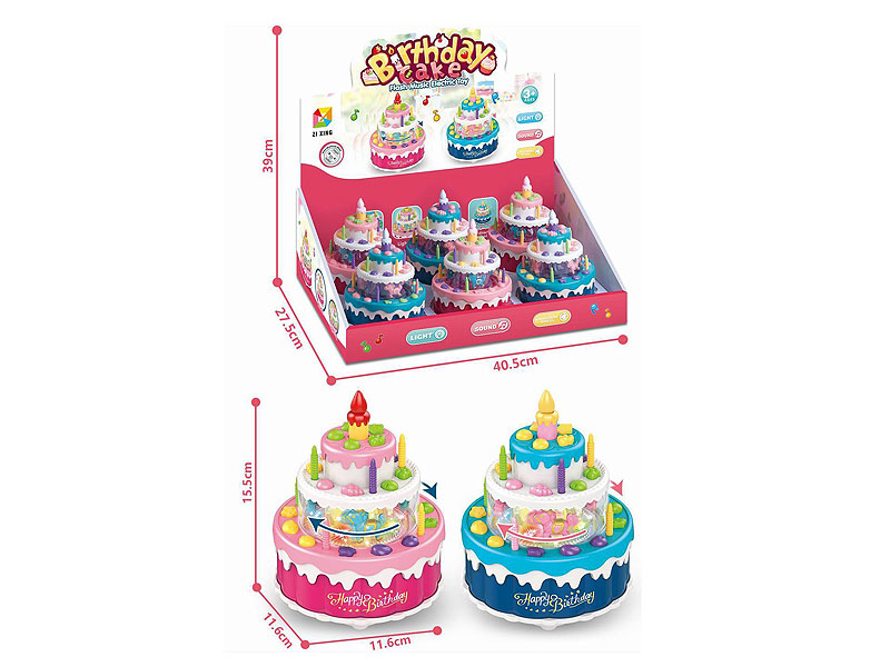 B/O universal Cake W/L_M(6in1) toys