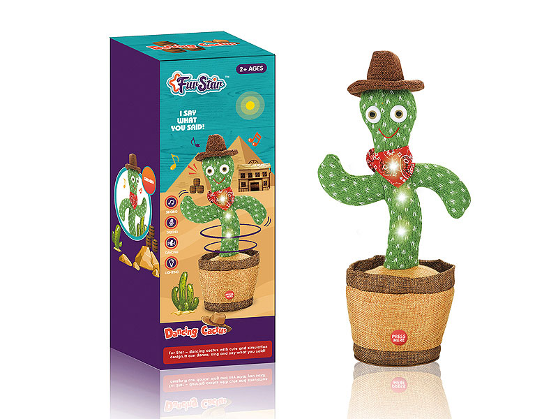 B/O Recording Dancing Cactus W/L toys