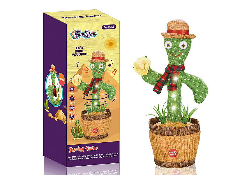 B/O Recording Dancing Cactus W/L toys