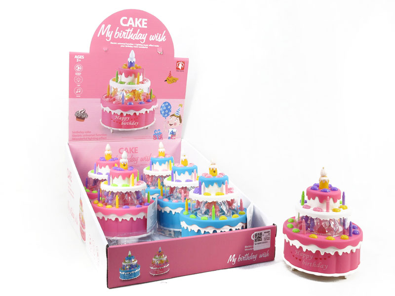 B/O Cake W/L_M(6in1) toys