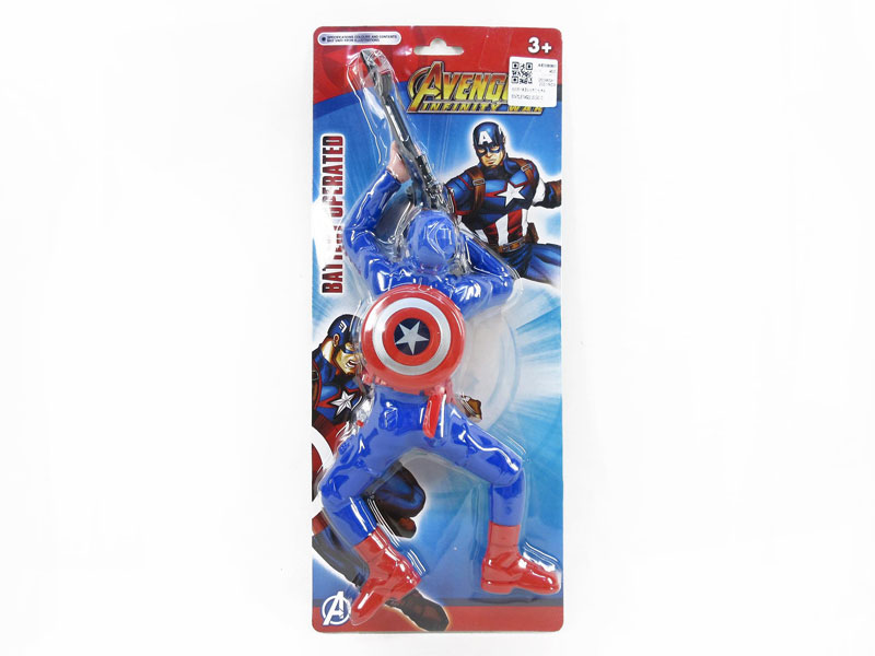 B/O Crawling Captain America W/L_S toys