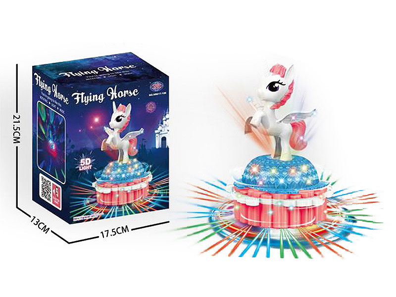 B/O Rotating Cake Pegasus W/L_M toys