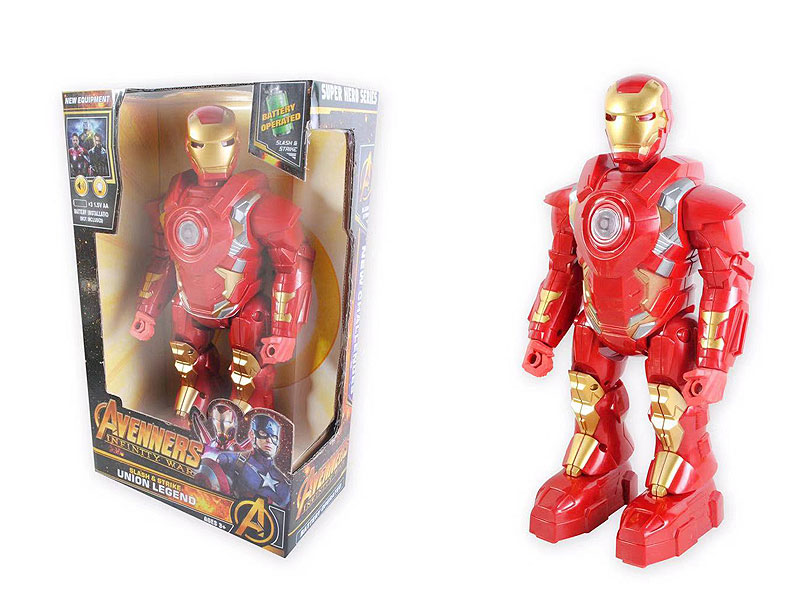 B/O Walking Iron Man W/L_M toys