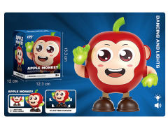 电动走路跳舞苹果带灯光音乐