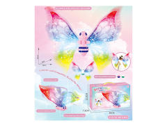 电动蝴蝶翅膀带灯光音乐