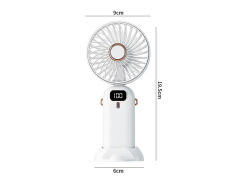 电动手持折叠挂绳数显风扇