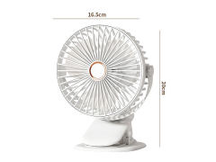 电动有刷夹子风扇带灯光