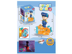 电动万向站男孩宇宙飞船带灯光音乐