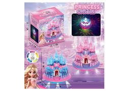 电动万向城堡带灯光音乐（2色）