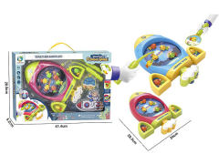 火箭电动钓鱼盘带音乐（2色）