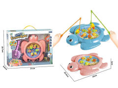 乌龟电动钓鱼盘带音乐（2色）