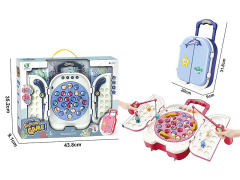 旅行拉杆箱电动钓鱼盘带灯光音乐（2色）