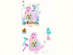 恐龙电动打地鼠钓鱼盘带音乐(2色)