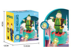 电动站胖老人恐龙蛋