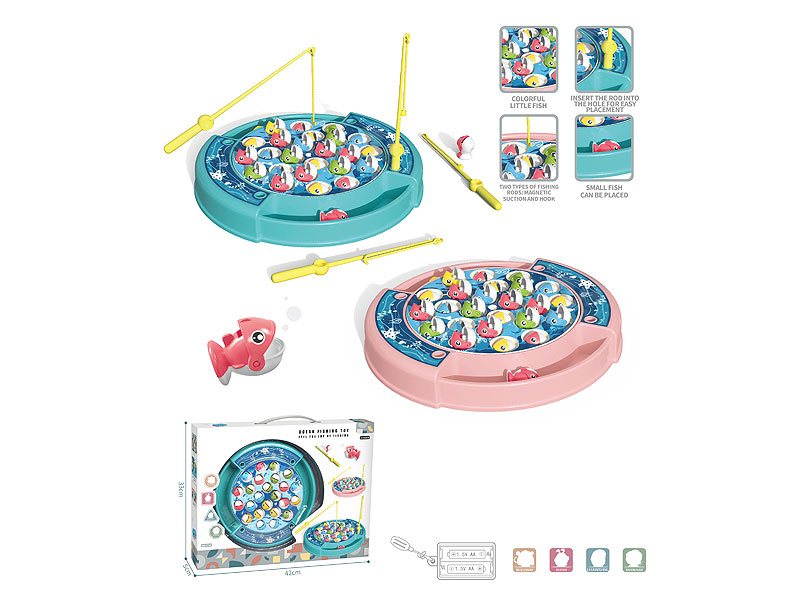 B/O Fishing Game W/M(2C) toys