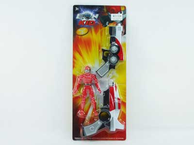 Gun W/L_S & Man(2in1) toys