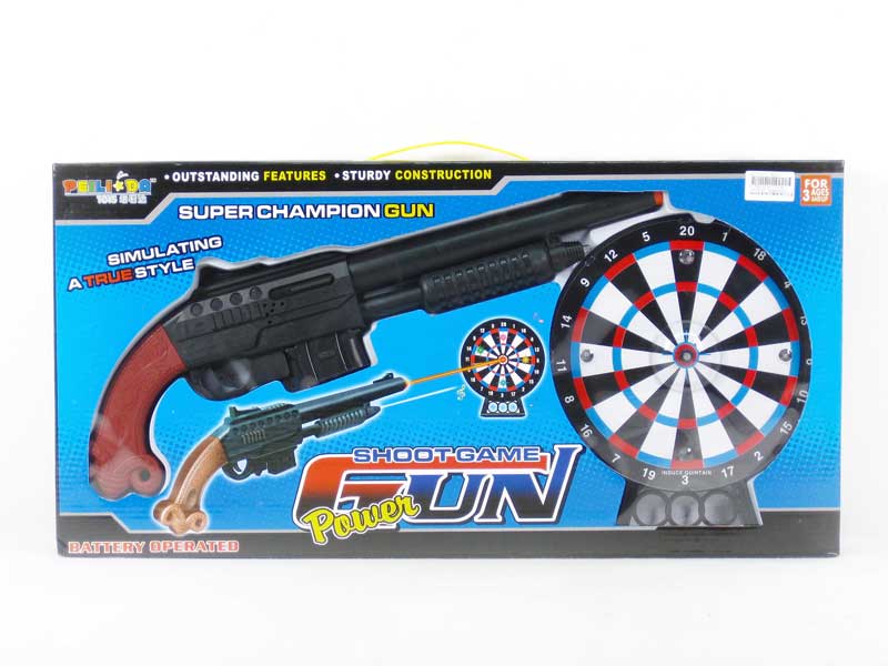 B/O Gun & Induce Dart_Target W/L_M toys
