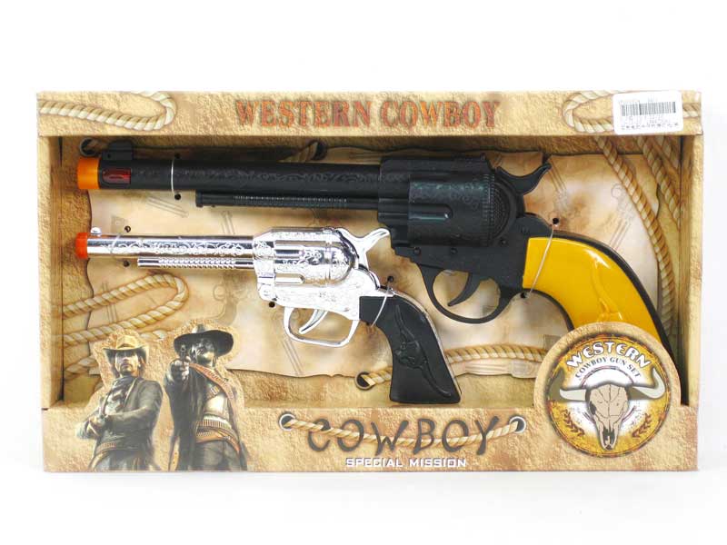 B/O Cowpoke Gun W/L_S(2in1) toys