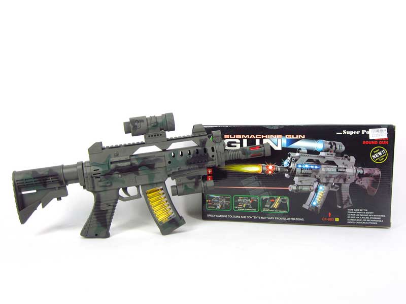 B/O Sound Gun W/Infrared toys