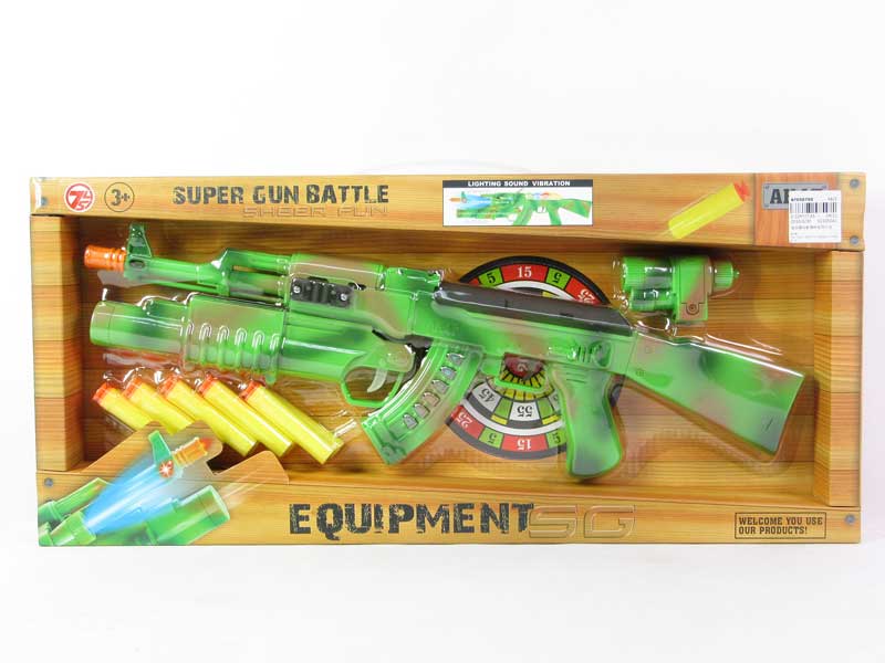 B/O Soft Bullet Gun W/L toys