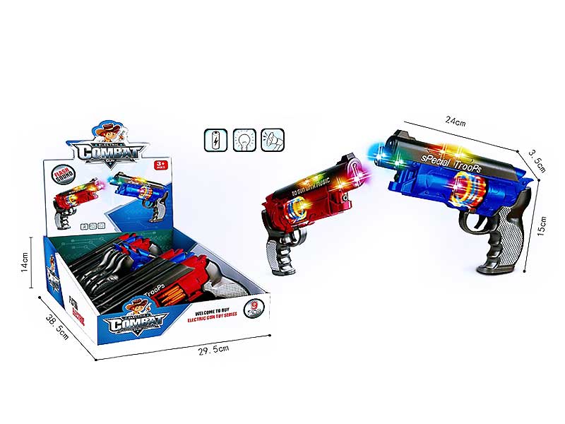 B/O Gun W/L_M(9in1) toys