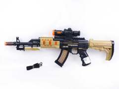 AK47电动伸缩枪带灯光/声音(2色)