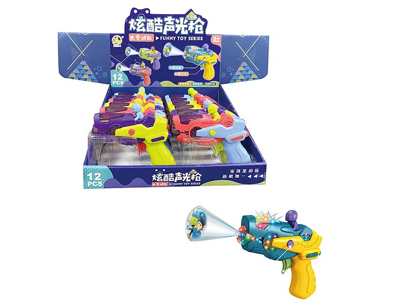 B/O Gun W/L_S(12in1) toys