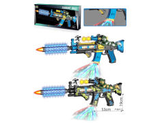 喷漆坐士兵电动枪带灯光声音（2色）