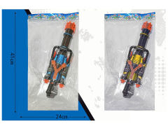 B/O Spray Gatlin Gun toys