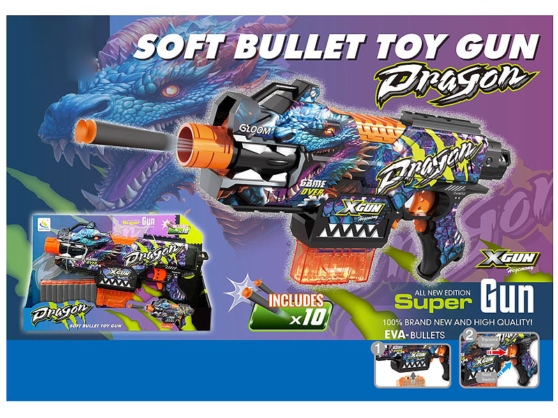 B/O Soft Bullet Gun toys