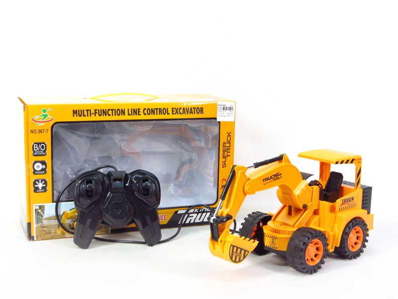 Wire Control Construction Car 5Ways W/L toys