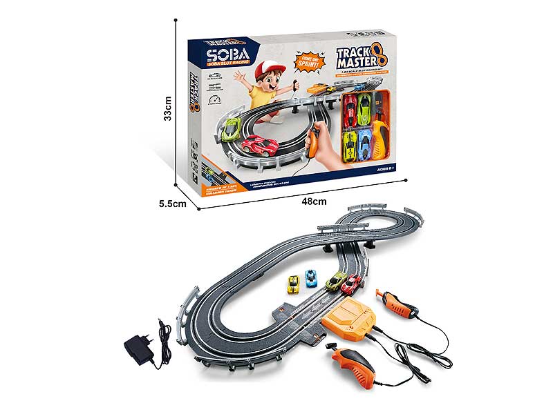 1:64 Wire Control Track Racing Car toys