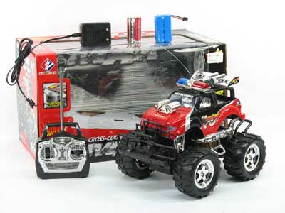 R/C Cross-country Police Car  4Ways W/L_Charge toys