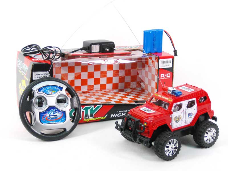 R/C Police Car 4Ways W/Charger toys