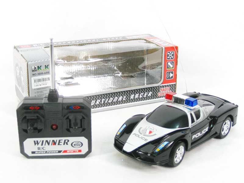 R/C Police Car 4Ways W/S toys