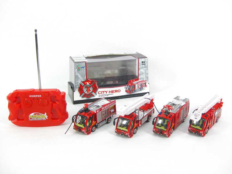 1:87 R/C Metal Fire Engine(4S) toys