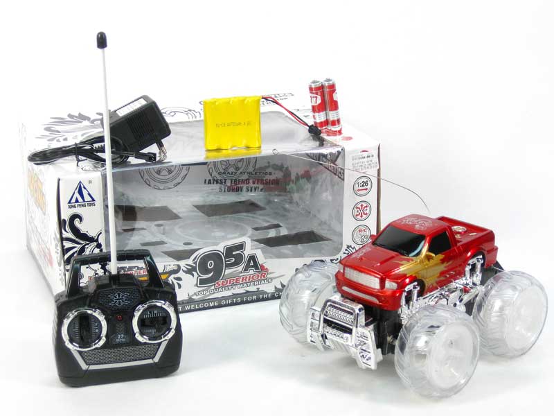 1:26 R/C Cross-country Car 4Ways W/L_Charge toys