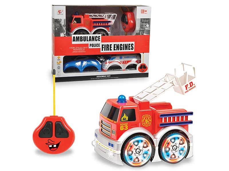 R/C Fire Engine 2Ways W/L_M toys