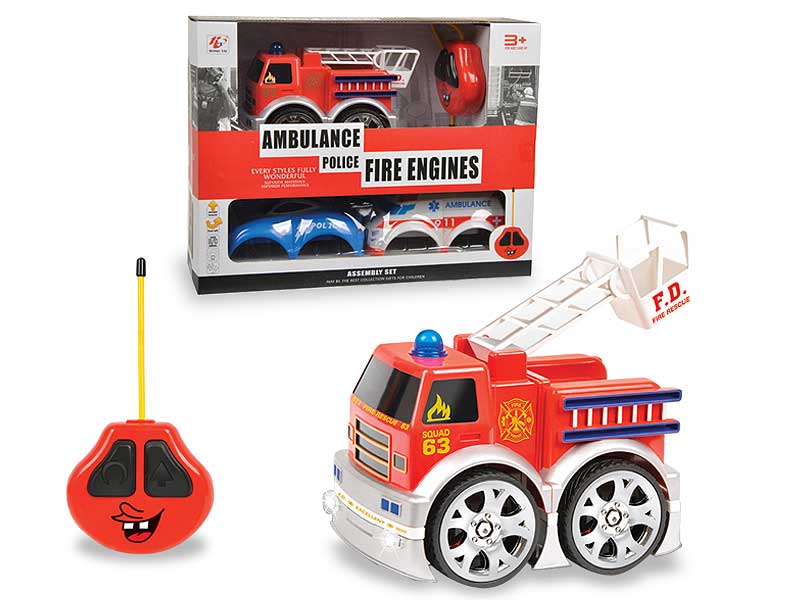 R/C Fire Engine 2Ways W/L toys