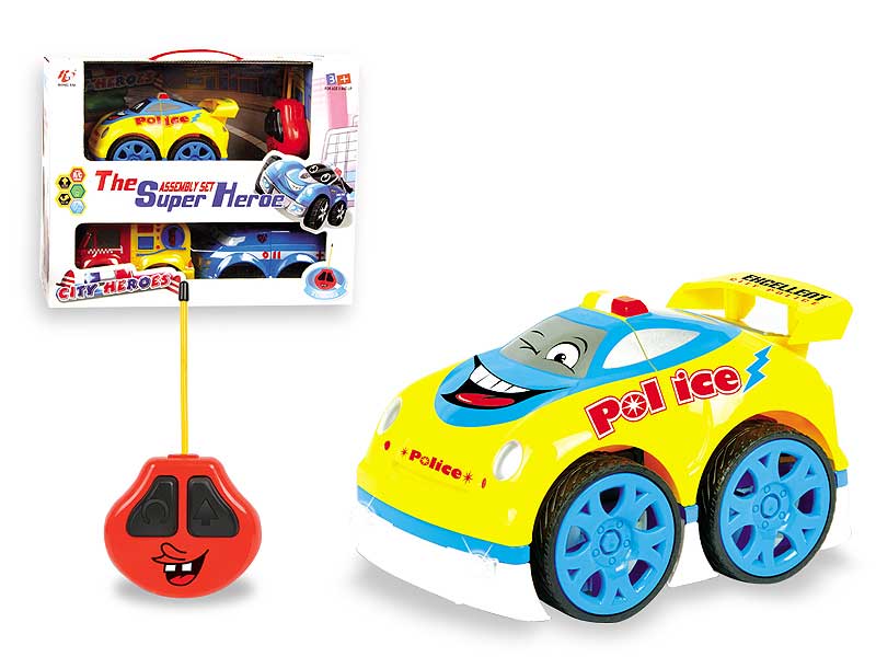 R/C Police Car Set 2Ways W/L_M toys