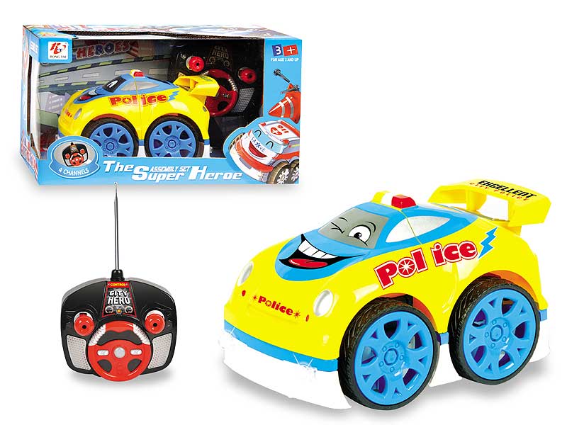 R/C Police Car 4Ways W/L_M toys