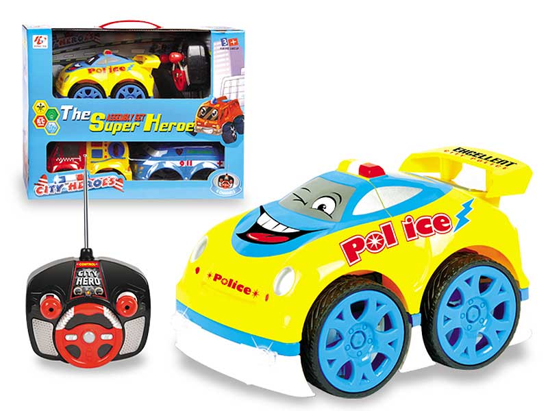 R/C Police Car 4Ways Set W/L_M toys