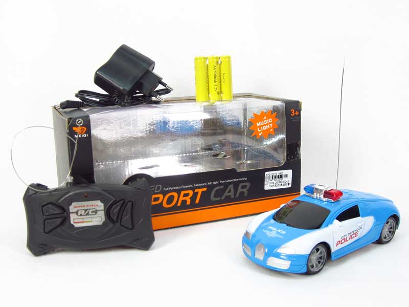 1:24 R/C Police Car 4Ways W/L_M(2C) toys