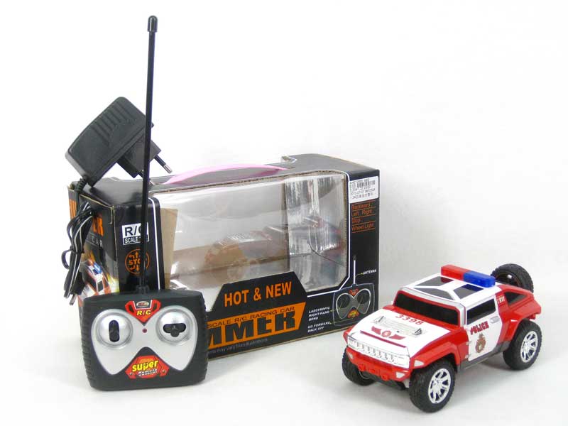 1:24 R/C Police Car 4Ways W/Charger toys
