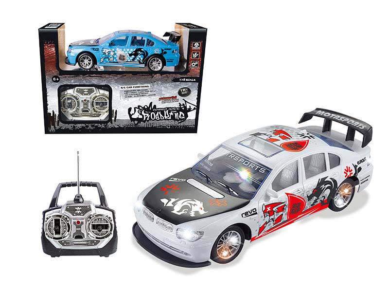 1:18 R/C Racing 4Way Car W/L(2C) toys