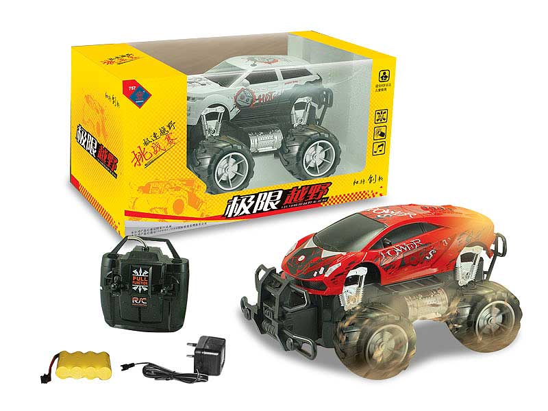 1:18 R/C Cross-country Car 4Ways W/L_Charge(3C) toys